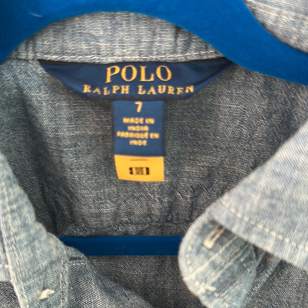 Polo kids Jean dress size 7 - Picture 2 of 3